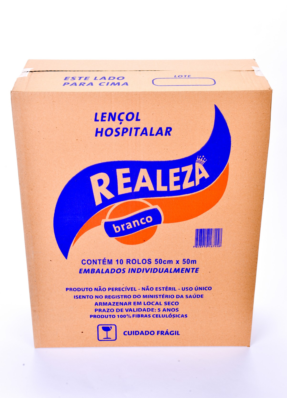 LENÇOL HOSPITALAR 50X50 BRANCO REALEZA