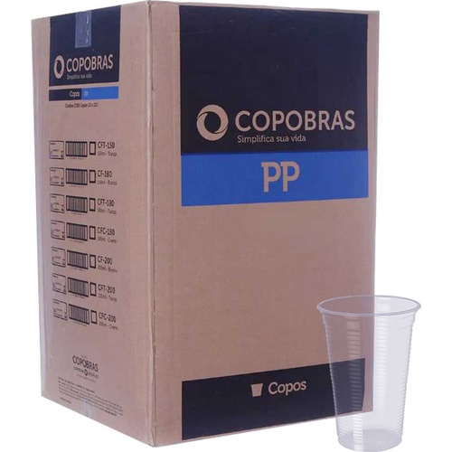 COPO DESCARTÁVEL 150ML COPOBRAS C 2500 UNID