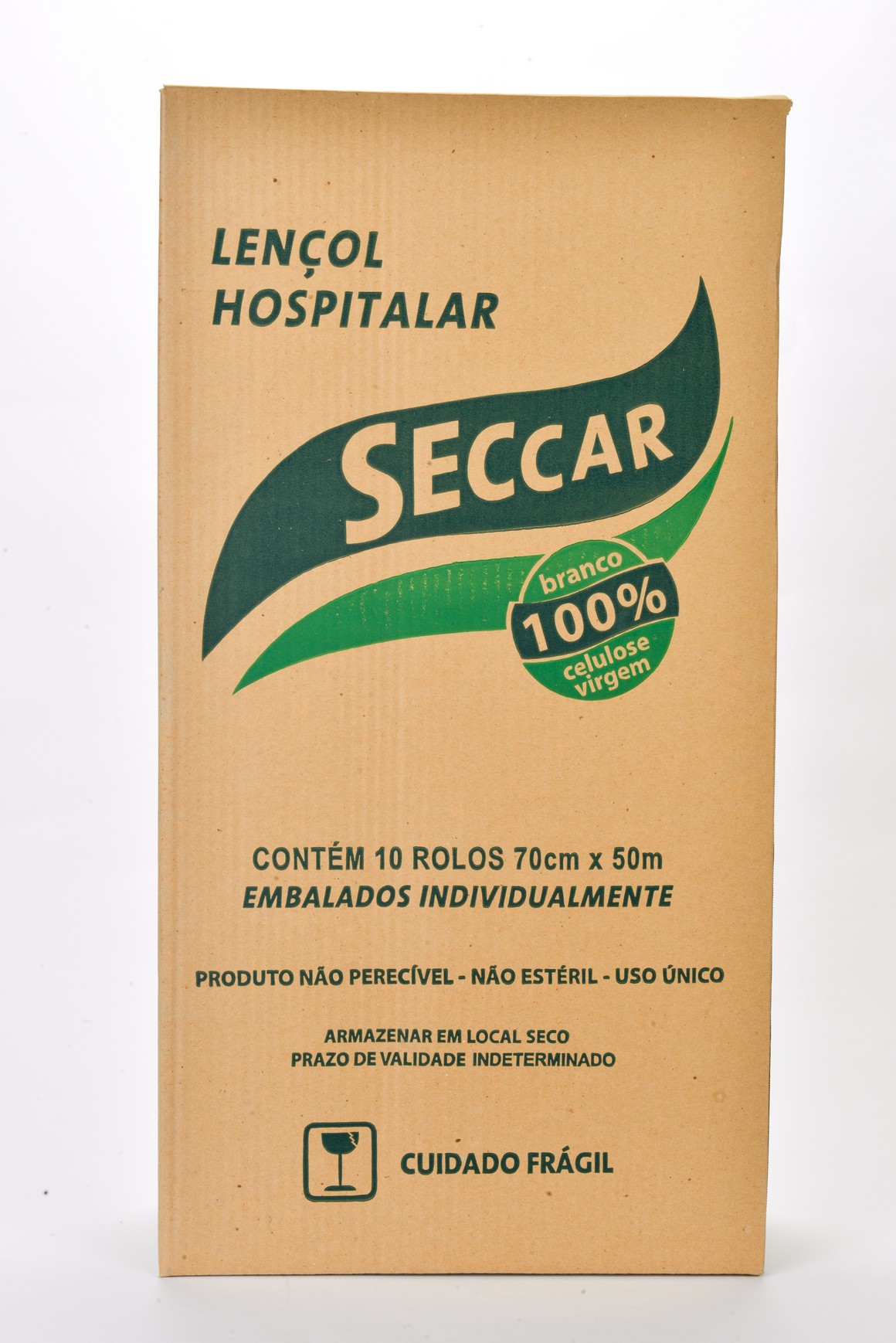 LENÇOL HOSPITALAR 70X50 100% CELULOSE SECCAR