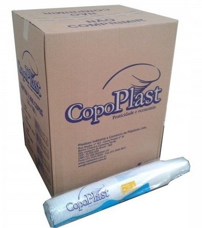 COPO DESCARTÁVEL 400ML COPOPLAST C 1000 UNID