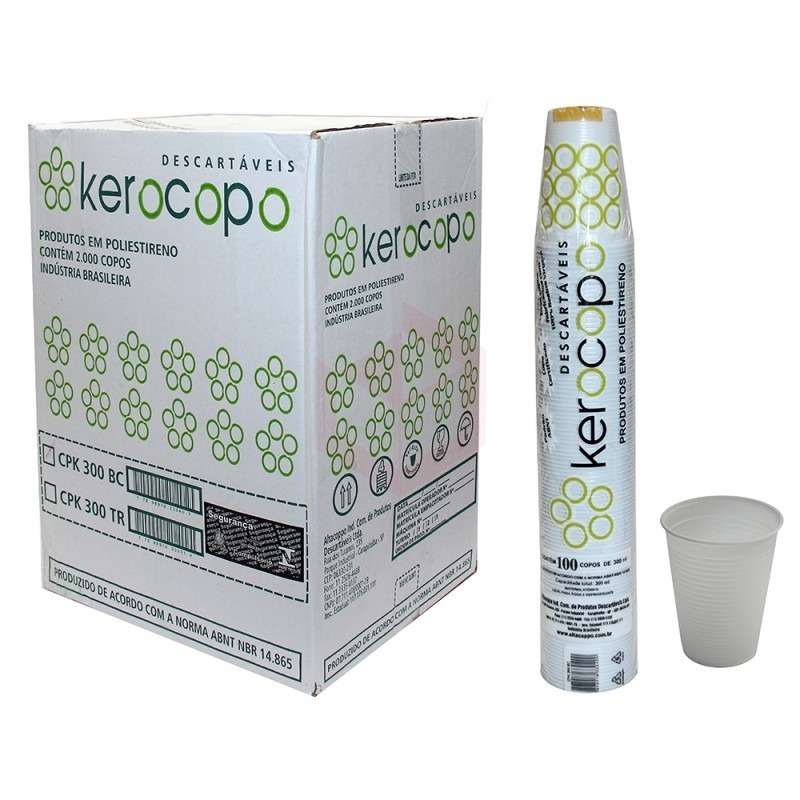 COPO DESCARTÁVEL PS 50 ML CX C/5000 KEROCOPO