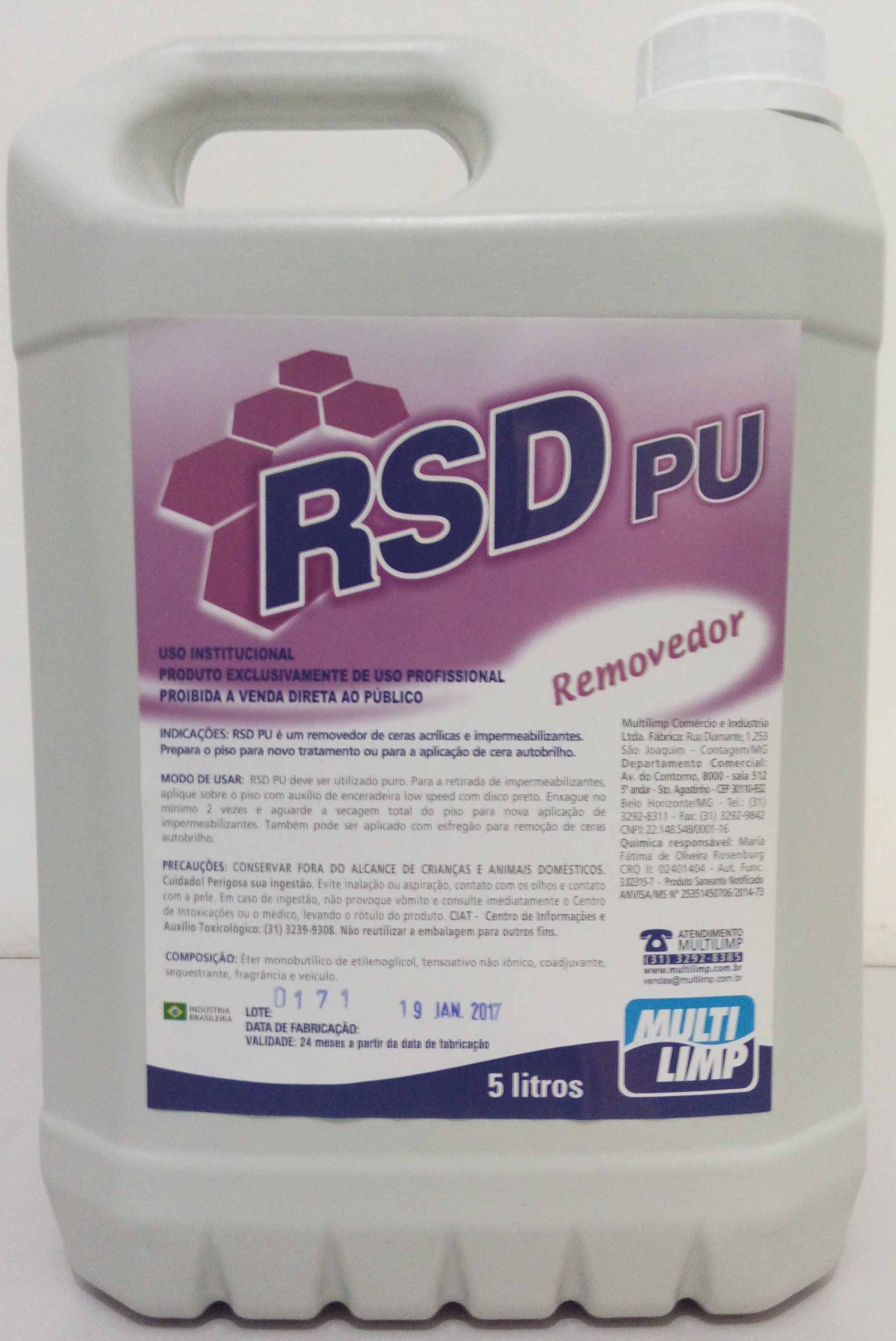 REMOVEDOR DE CERAS MULTILIMP RSD PU 5LTS