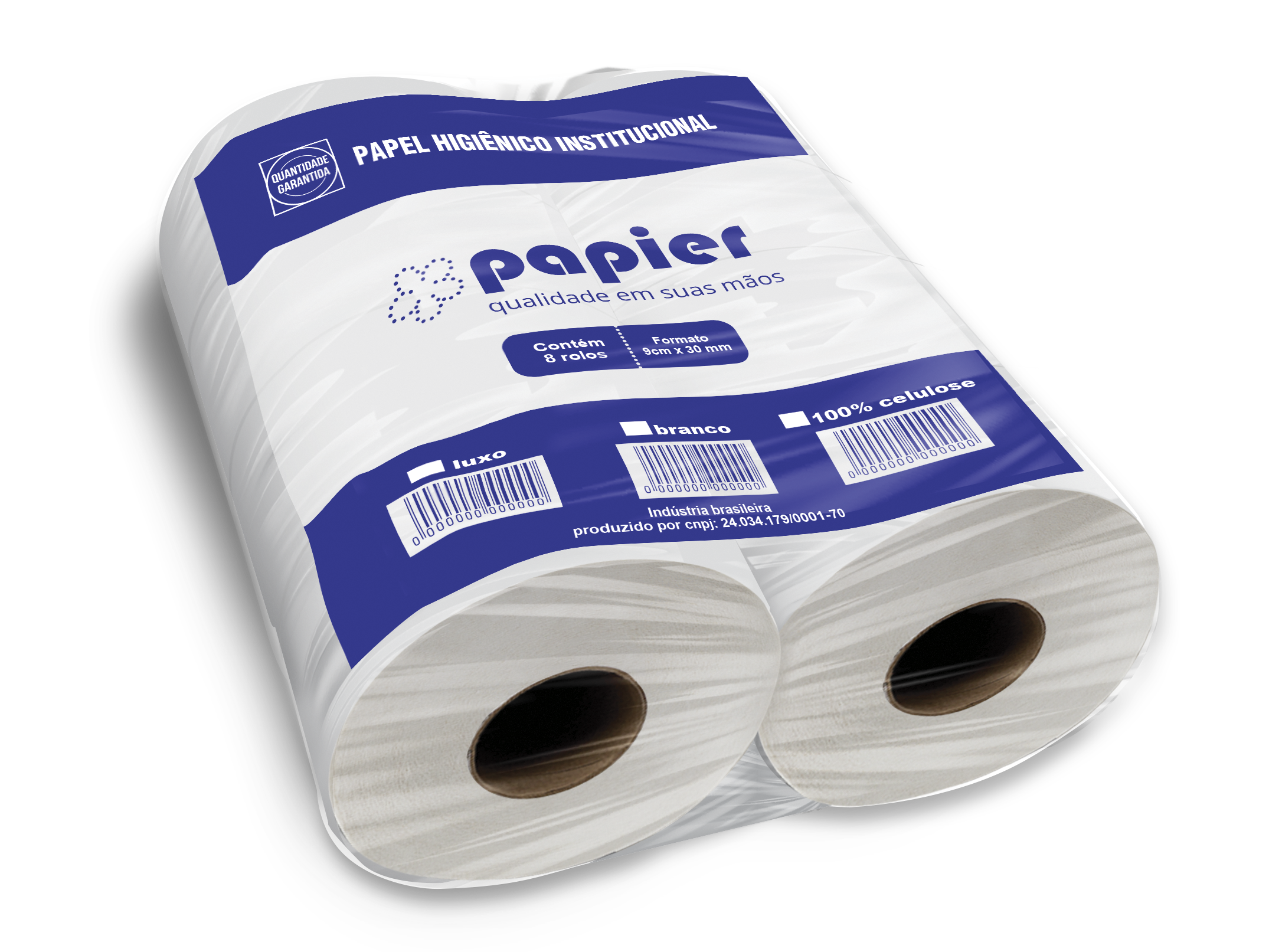 PAPEL HIGIÊNICO 300M PAPIER  - EXTRA LUXO  