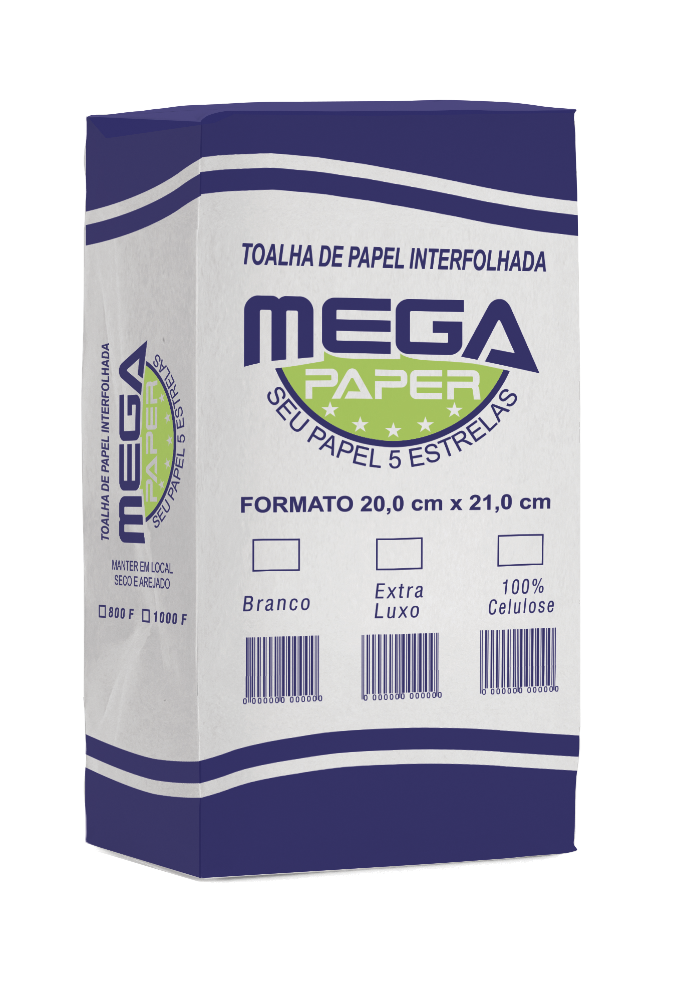 PAPEL TOALHA  INTERFOLHADO EXTRA LUXO 20X21CM MEGAPAPER