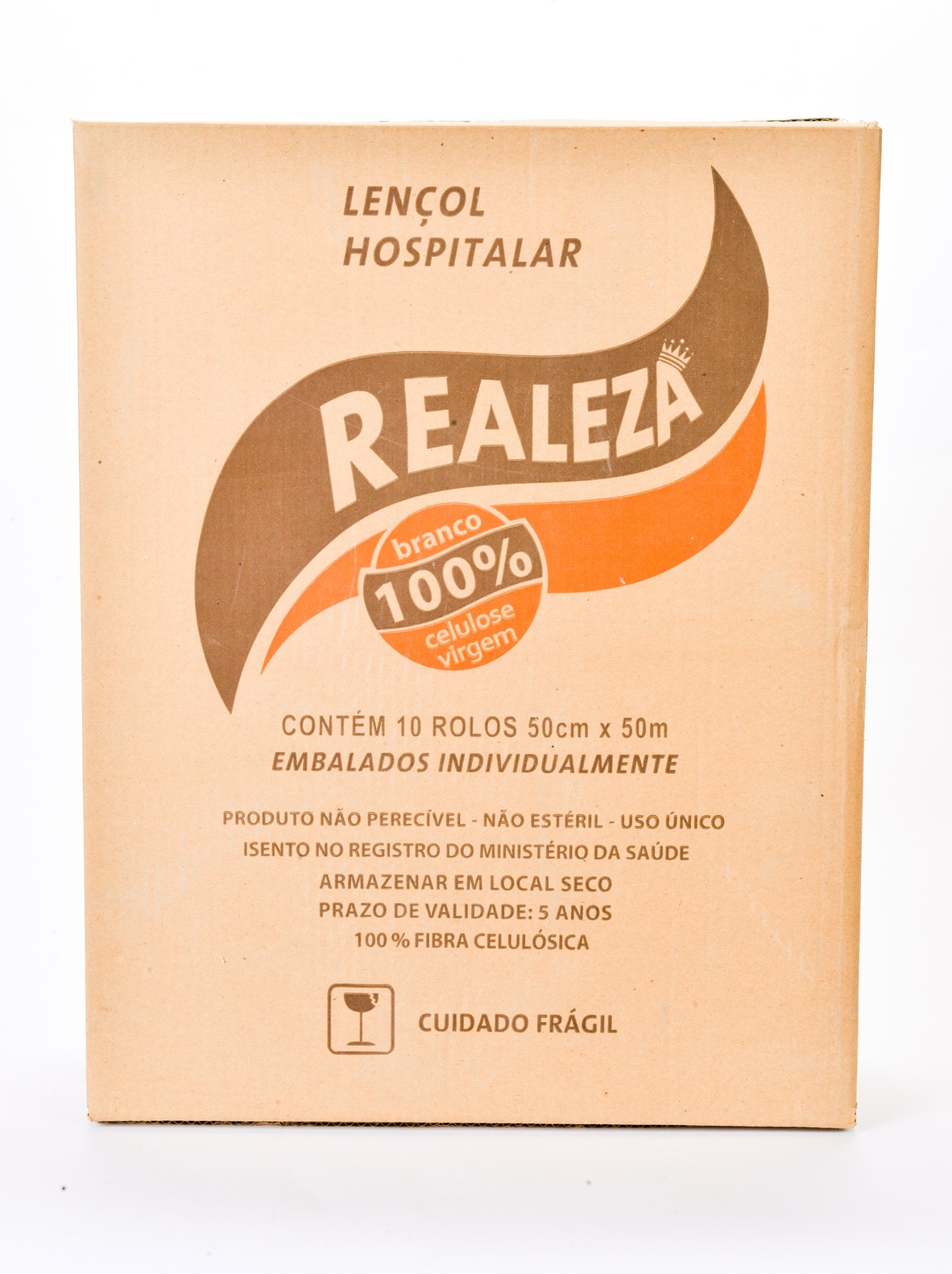 LENÇOL HOSPITALAR 50X50 100% CELULOSE REALEZA