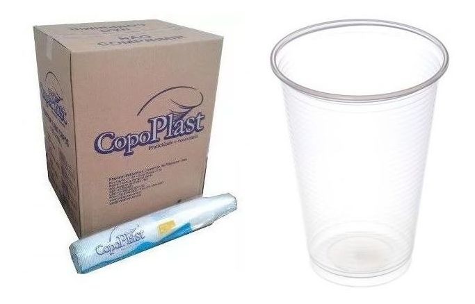 POTE 300ML COPO PLAST TRANSPARENTE 