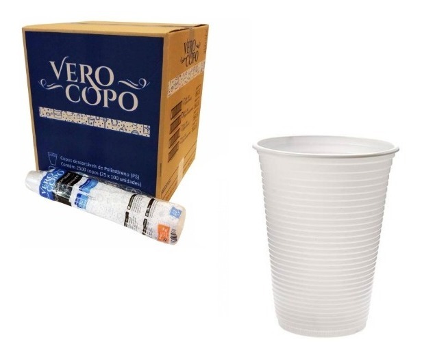 COPO DESCARTÁVEL PP 200 ML CX C/2500 VERO COPO