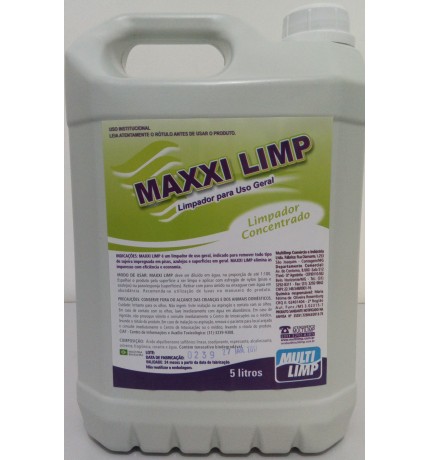 LIMPADOR 5L SUPER CONCENTRADO MAXXILIMP