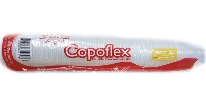 COPO DESCARTÁVEL PS 200 ML CX C/2500 COPOFLEX