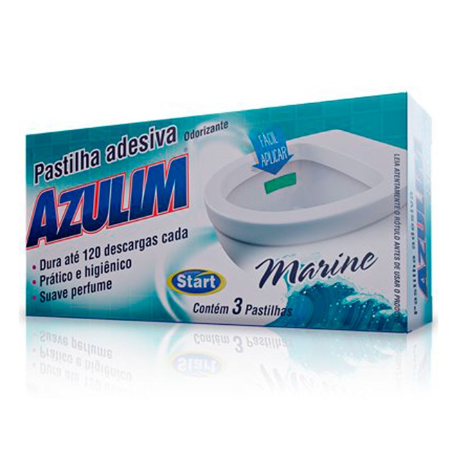 PASTILHA ADESIVA AZULIM MARINE 1X3UN