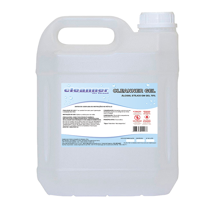 ÁLCOOL GEL 70% 5LTS - CLEANNER