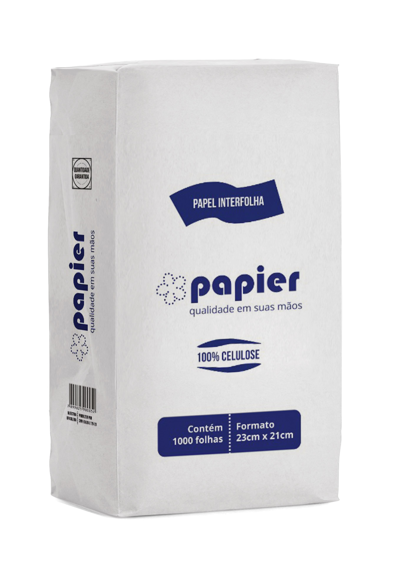 PAPEL TOALHA INTERFOLHADO 100% CELULOSE 23X21 C 1000 FLS PAPIER