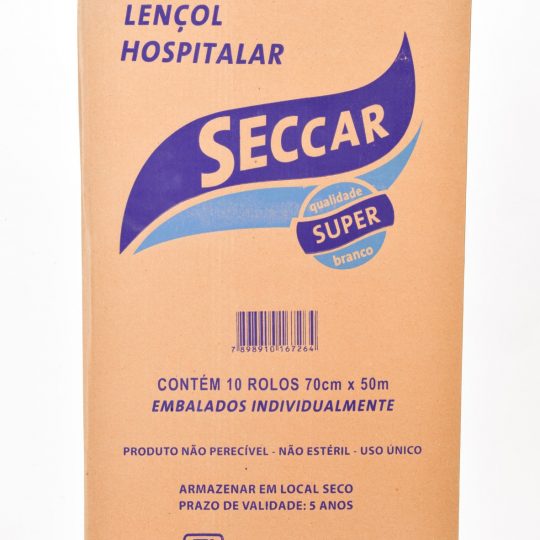 LENÇOL HOSPITALAR 70X50 LUXO SECCAR