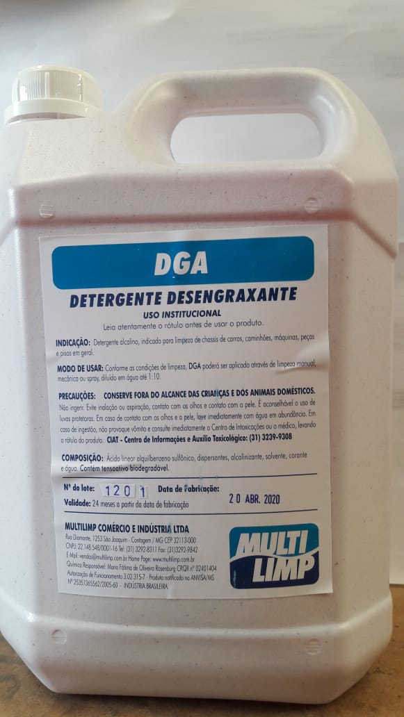 DESENGRAXANTE 5L CONC. DGA MULTILIMP